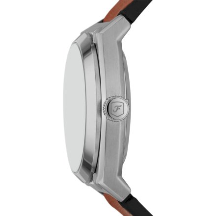 Fossil Everett Automatic Zegarek Męski Srebrny na brązowym pasku ME3261
