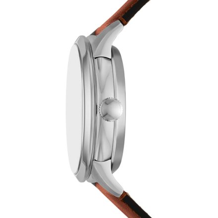 Fossil Townsman Automatic Zegarek Męski Srebrny na brązowym pasku ME3265