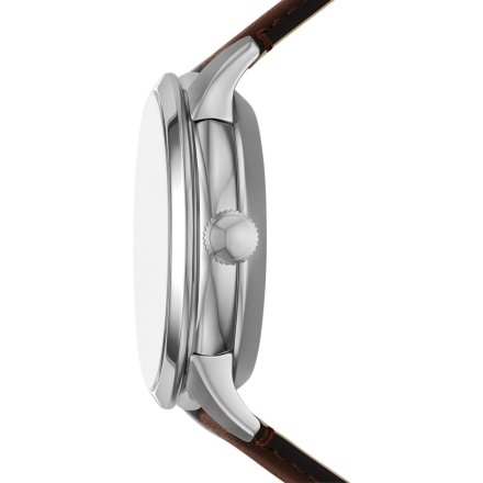 Fossil Townsman Automatic Zegarek Męski Srebrny na brązowym pasku ME3266