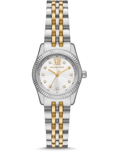 Michael Kors Lexington MK4740 srebrny zegarek damski z czytelną tarczą z kryształkami
