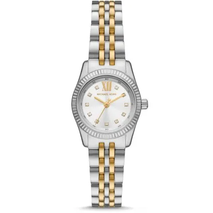Michael Kors Lexington MK4740 srebrny zegarek damski z czytelną tarczą z kryształkami