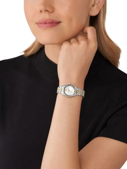 Michael Kors Lexington MK4740 srebrny zegarek damski z czytelną tarczą z kryształkami