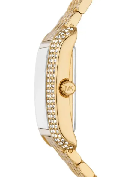 Michael Kors Emery MK4742 złoty zegarek damski o prostokątnej kopercie