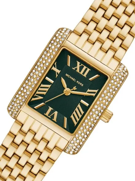 Michael Kors Emery MK4742 złoty zegarek damski o prostokątnej kopercie