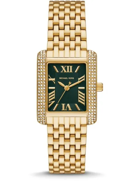 Michael Kors Emery MK4742 złoty zegarek damski o prostokątnej kopercie