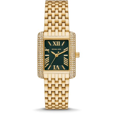 Michael Kors Emery MK4742 złoty zegarek damski o prostokątnej kopercie