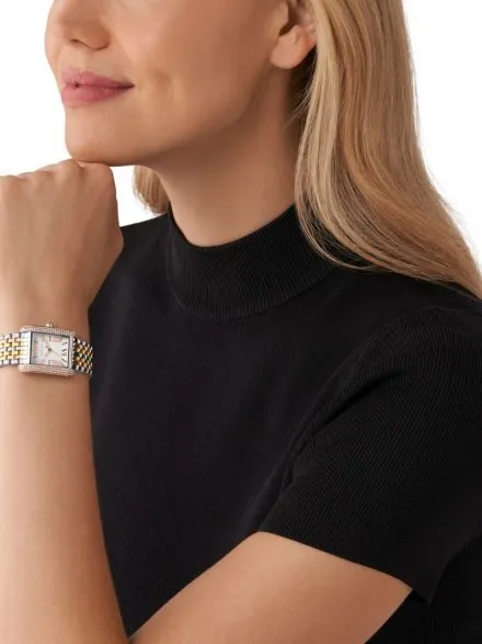 Michael Kors Emery MK4744 zegarek damski prostokąt na bransolecie