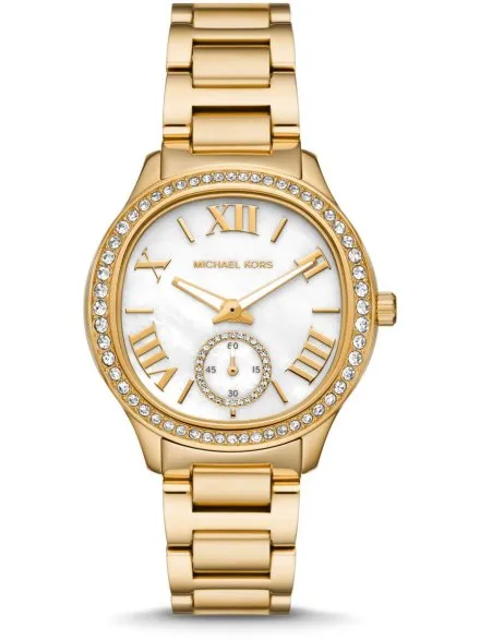 Michael Kors Sage MK4805 złoty zegarek damski z masą perłową na tarczy