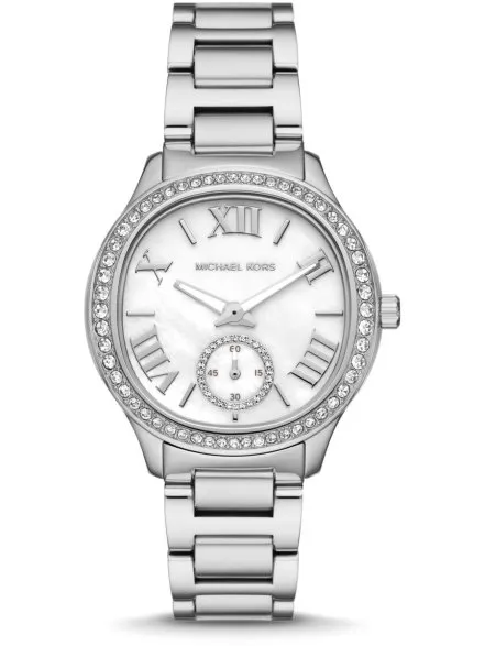 Michael Kors Sage MK4807 srebrny zegarek damski z masą perłową na tarczy