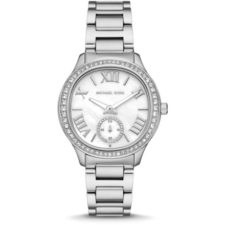 Michael Kors Sage MK4807 srebrny zegarek damski z masą perłową na tarczy