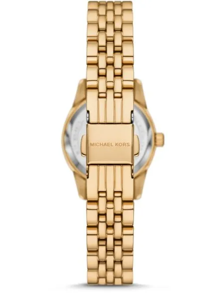 Michael Kors Lexington MK4813 złoty zegarek damski błękitna tarcza