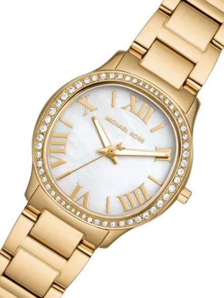 Michael Kors Sage MK4822 złoty zegarek damski z masą perłową na tarczy