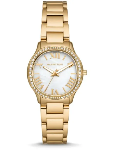 Michael Kors Sage MK4822 złoty zegarek damski z masą perłową na tarczy