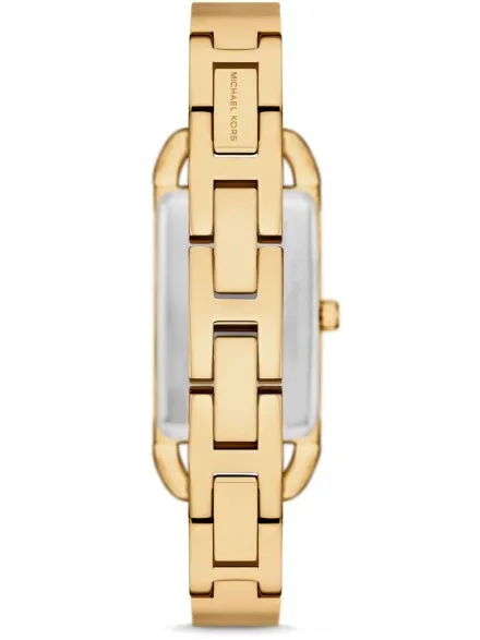 Michael Kors Empire MK4840 złoty zegarek damski o prostokątnej kopercie z błyszczącą tarczą