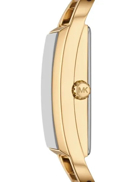 Michael Kors Empire MK4840 złoty zegarek damski o prostokątnej kopercie z błyszczącą tarczą