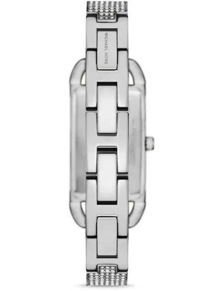 Michael Kors Empire MK4841 srebrny zegarek damski o prostokątnej kopercie z błyszczącą tarczą