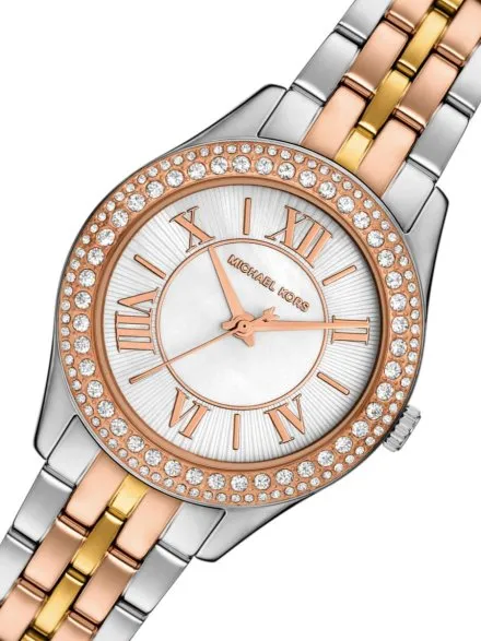 Michael Kors Harlowe MK4846 wielokolorowy zegarek damski z masą perłową