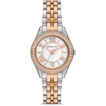 Michael Kors Harlowe MK4846 wielokolorowy zegarek damski z masą perłową