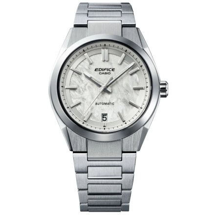 Zegarek Casio Edifice Automatyczny zegarek męski na bransolecie ze srebrną tarczą EFK-100D-7AER