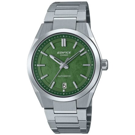 Zegarek Casio Edifice Automatyczny zegarek męski na bransolecie z zieloną tarczą EFK-100D-3AER