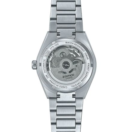 Zegarek Casio Edifice Automatyczny zegarek męski na bransolecie z czarną tarczą EFK-100CD-1AER