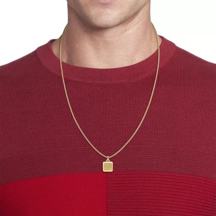 Tommy Hilfiger Iconic Square naszyjnik męski złoty 2790544
