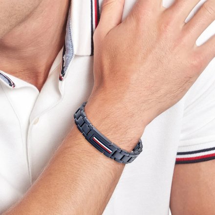 Tommy Hilfiger Mason bransoletka męska granatowa 2790598