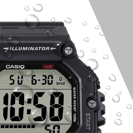Zegarek Casio Męski Timeless na czarnym pasku AE-1600H-1AVEF