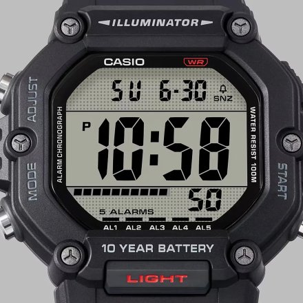 Zegarek Casio Męski Timeless na czarnym pasku AE-1600H-1AVEF
