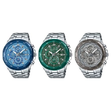 Zegarek Casio Męski Edifice z bransoletą i niebieską tarczą EFR-539DE-2AVUEF