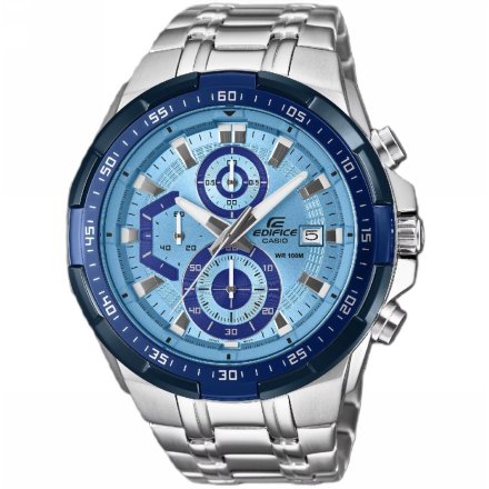 Zegarek Casio Męski Edifice z bransoletą i niebieską tarczą EFR-539DE-2AVUEF
