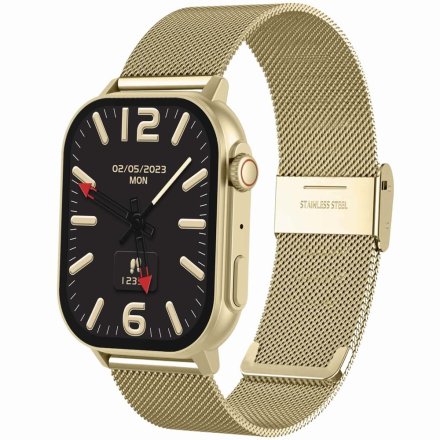 GRAVITY GT15-10 złoto-biały smartwatch do rozmów