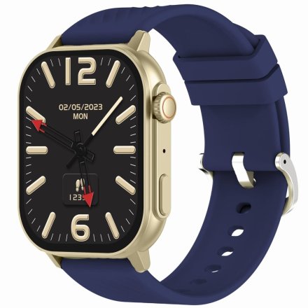 GRAVITY GT15-11 złoto-granatowy smartwatch do rozmów