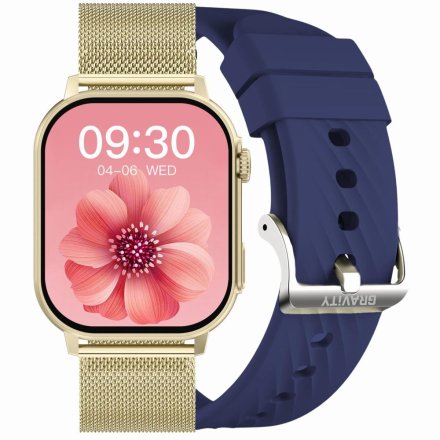 GRAVITY GT15-11 złoto-granatowy smartwatch do rozmów