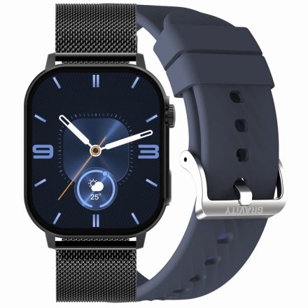 GRAVITY GT15-12 czarno-granatowy smartwatch do rozmów