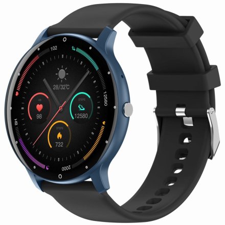 GRAVITY GT1-9 PRO granatowo-czarny smartwatch z pomiarem ciśnienia
