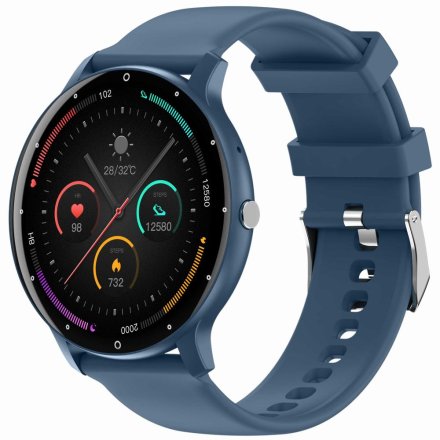 GRAVITY GT1-9 PRO granatowo-czarny smartwatch z pomiarem ciśnienia