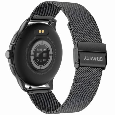 GRAVITY GT12-1 czarny smartwatch z pomiarem ciśnienia