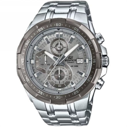 Zegarek Casio Męski Edifice z bransoletą i szarą tarczą EFR-539DE-8AVUEF