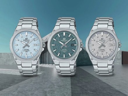 Zegarek Casio męski Edifice na bransolecie z szarą tarczą EFR-S108DE-8AV