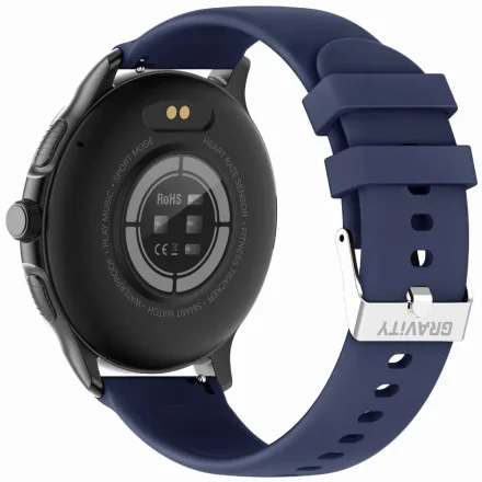 GRAVITY GT12-2 czarno-granatowy smartwatch z pomiarem ciśnienia