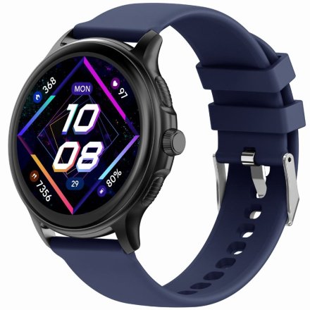 GRAVITY GT12-2 czarno-granatowy smartwatch z pomiarem ciśnienia