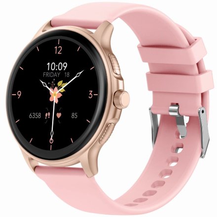 GRAVITY GT12-3 różowo-złoty smartwatch z pomiarem ciśnienia