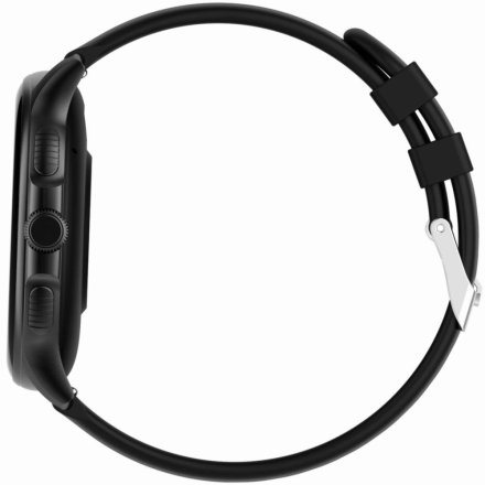 GRAVITY GT12-7 srebrno-czarny smartwatch z pomiarem ciśnienia