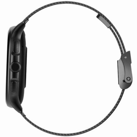 GRAVITY GT12-7 srebrno-czarny smartwatch z pomiarem ciśnienia