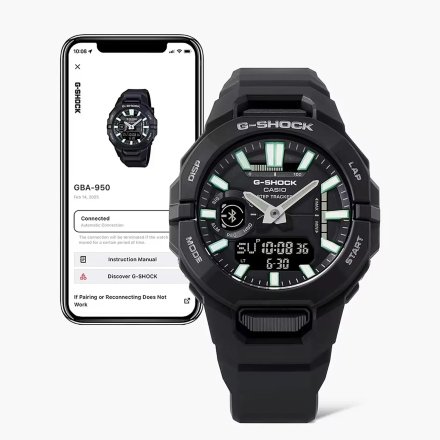 Casio G-Shock G-SQUAD zegarek czarny GBA-950-1AER