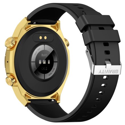 GRAVITY GT13-2 złoto-czarny smartwatch męski do rozmów