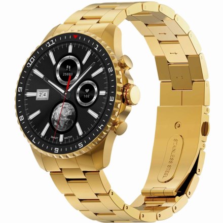 GRAVITY GT16-1 złoty smartwatch męski do rozmów
