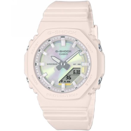 Zegarek Casio G-SHOCK damski na pudrowym pasku GMA-P2100PC-4AER