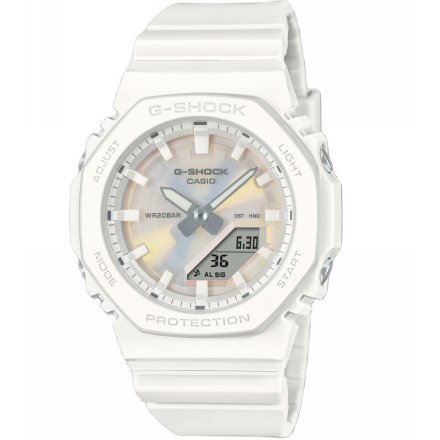 Zegarek Casio G-SHOCK damski na białym pasku GMA-P2100PC-7AER